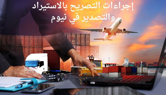 إجراءات التصريح بالاستيراد والتصدير في نيوم